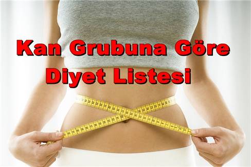 kan grubuna göre diyet